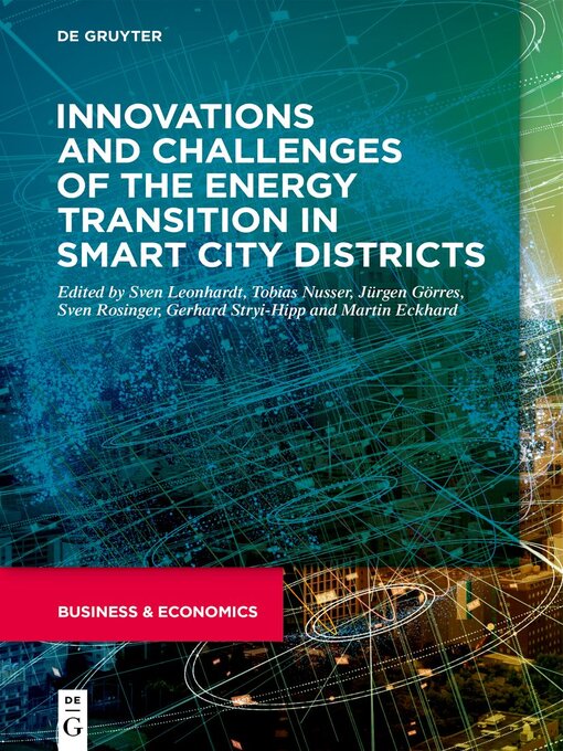 Cover image for Innovations and challenges of the energy transition in smart city districts